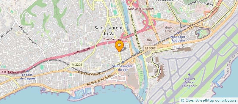 localisation de l'entreprise MADAME BEATRICE BERNARDINI à SAINT-LAURENT-DU-VAR
