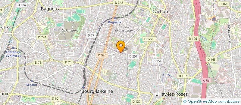 localisation de l'entreprise MADAME BEATRICE BERTAUD DU CHAZAUD à BOURG-LA-REINE