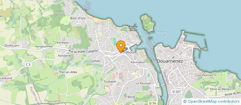 localisation de l'entreprise MADAME BEATRICE BEYER à DOUARNENEZ