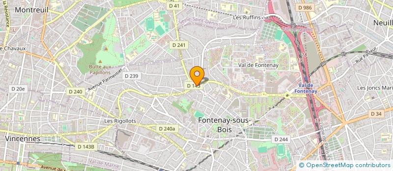 localisation de l'entreprise MADAME BEATRICE BIDET à FONTENAY-SOUS-BOIS