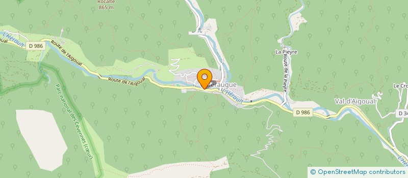 localisation de l'entreprise MADAME BEATRICE BIEDERMANN  VAL D'AIGOUAL