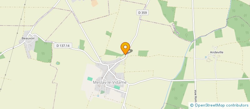 localisation de l'entreprise MADAME BEATRICE BILLET à MESLAY-LE-VIDAME
