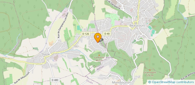 localisation de l'entreprise MADAME BEATRICE BILLIG  BEAUCOURT