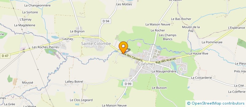 localisation de l'entreprise MADAME BEATRICE BINESSE  COESMES