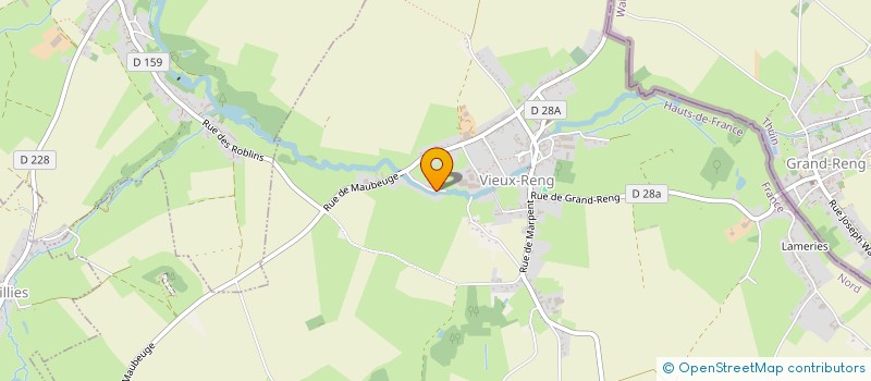 localisation de l'entreprise MADAME BEATRICE BINOIT  VIEUX-RENG