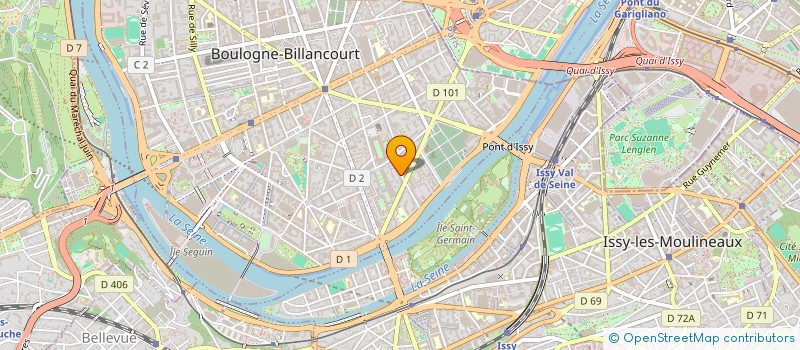 localisation de l'entreprise MADAME BEATRICE BLOCQ - TAUBERT  BOULOGNE-BILLANCOURT