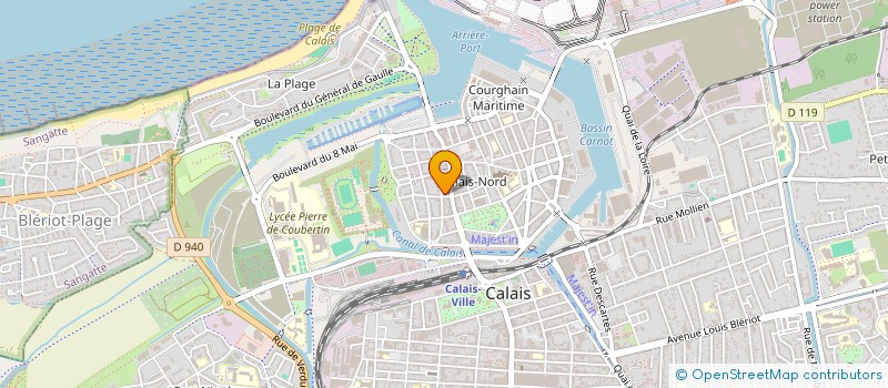 localisation de l'entreprise MADAME BEATRICE BOCQUELET  CALAIS