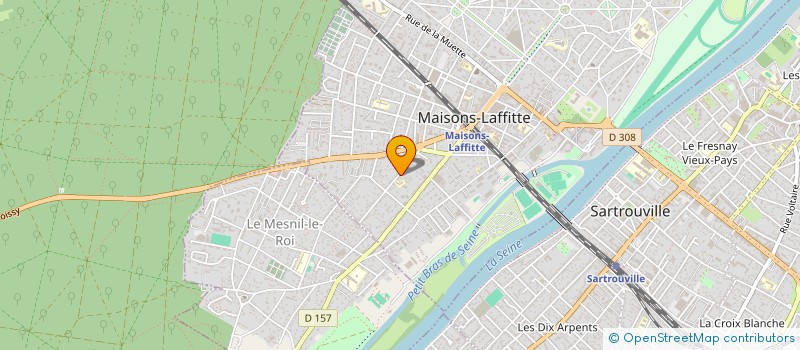 localisation de l'entreprise MADAME BEATRICE BOCQUET  MAISONS-LAFFITTE