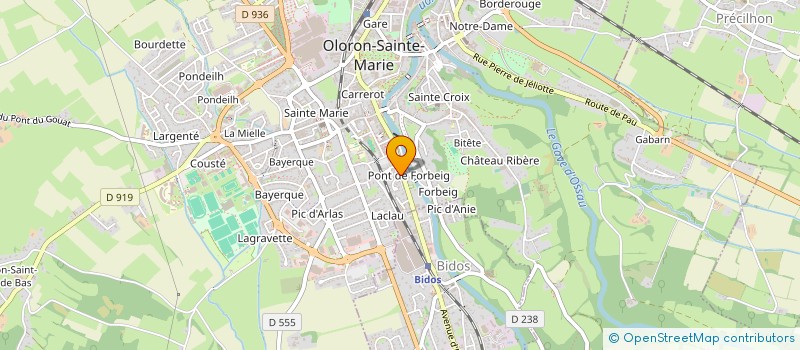 localisation de l'entreprise MADAME BEATRICE BORDACHAR  OLORON-SAINTE-MARIE