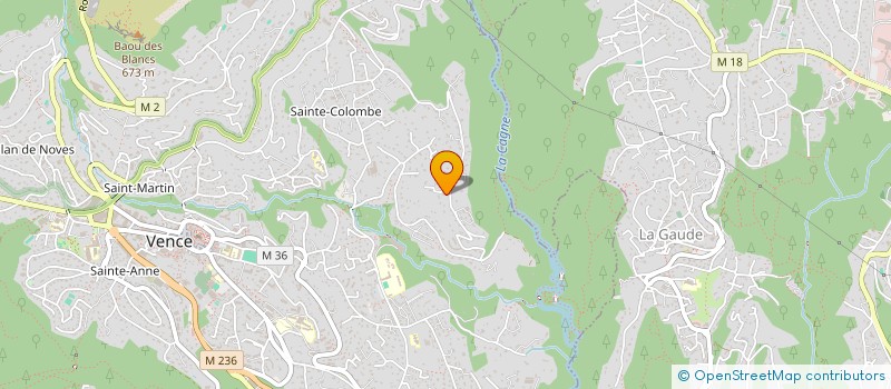 localisation de l'entreprise MADAME BEATRICE BORDAY  VENCE