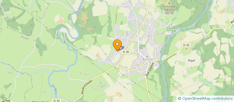 localisation de l'entreprise MADAME BEATRICE BORDES  ASSON