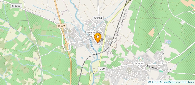 localisation de l'entreprise MADAME BEATRICE BORIES  LIEURAN-LES-BEZIERS