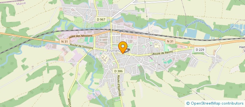 localisation de l'entreprise MADAME BEATRICE BOSSERELLE  FISMES