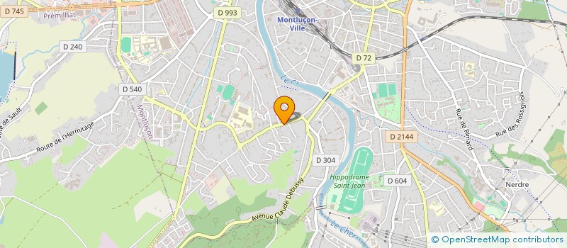 localisation de l'entreprise MADAME BEATRICE BOUCHEMOUSSE à MONTLUCON