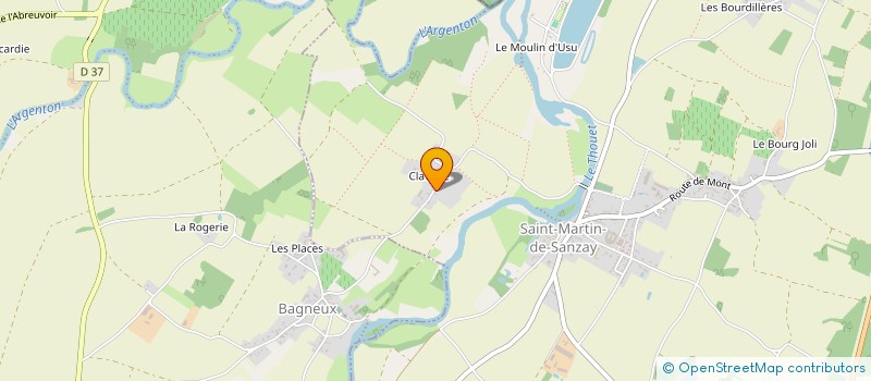 localisation de l'entreprise MADAME BEATRICE BOUCHETEAU à SAINT-MARTIN-DE-SANZAY