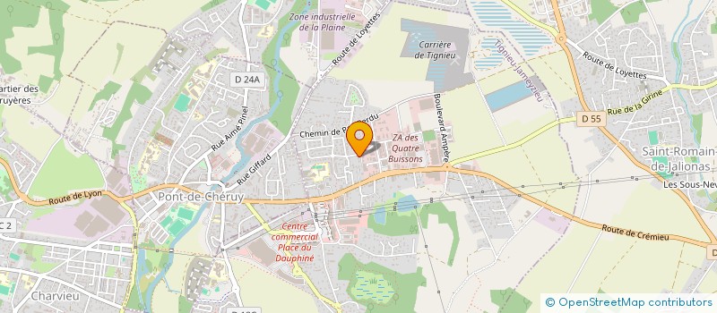 localisation de l'entreprise MADAME BEATRICE BOUDELAN  TIGNIEU-JAMEYZIEU