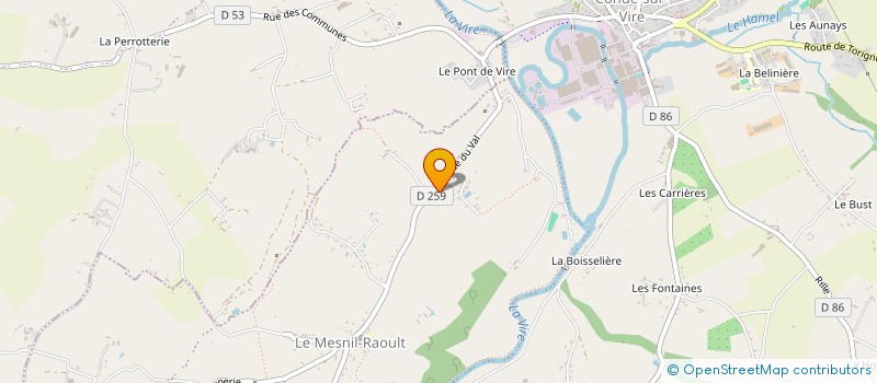 localisation de l'entreprise MADAME BEATRICE BOURGEON  CONDE-SUR-VIRE