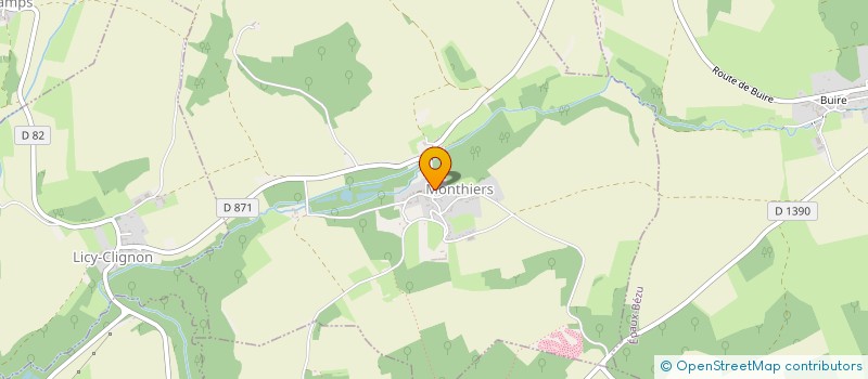 localisation de l'entreprise MADAME BEATRICE BOYOT  MONTHIERS