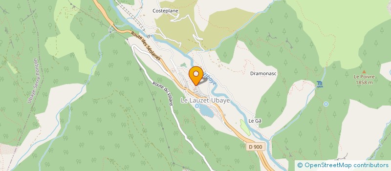 localisation de l'entreprise MADAME BEATRICE BREBANT  UBAYE-SERRE-PONCON