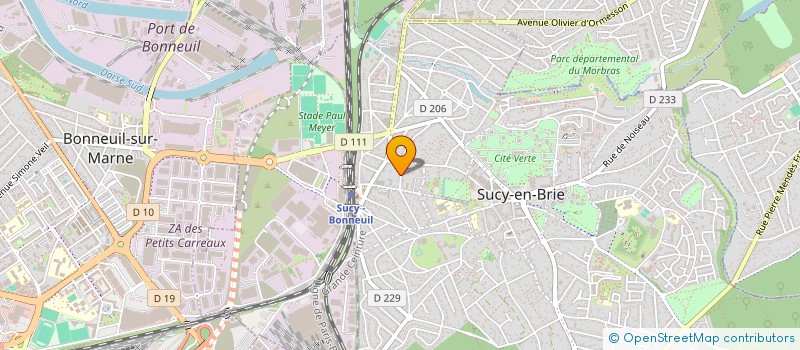 localisation de l'entreprise MADAME BEATRICE BRIANT DE LAUBRIERE  SUCY-EN-BRIE