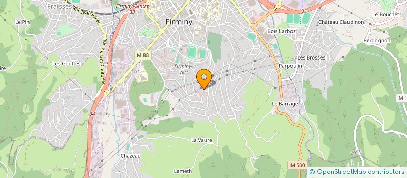 localisation de l'entreprise MADAME BEATRICE BRIOUDE à FIRMINY