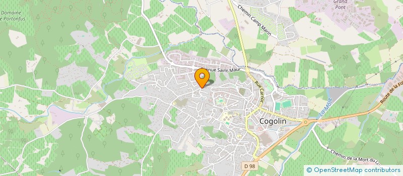 localisation de l'entreprise MADAME BEATRICE BRONDELLO  COGOLIN