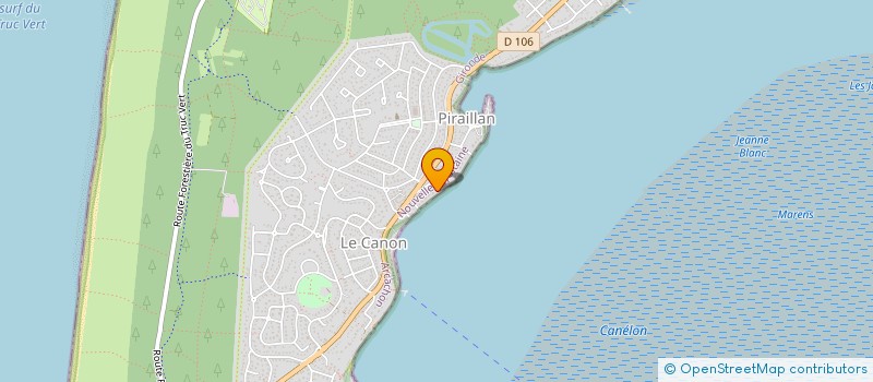 localisation de l'entreprise MADAME BEATRICE BROSSARD  LEGE-CAP-FERRET