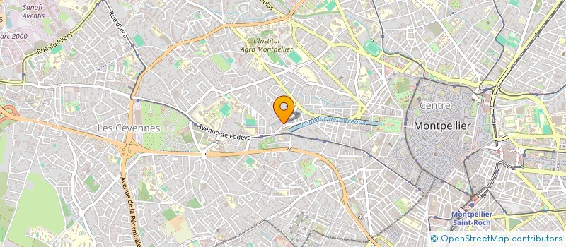 localisation de l'entreprise MADAME BEATRICE BRUN à MONTPELLIER