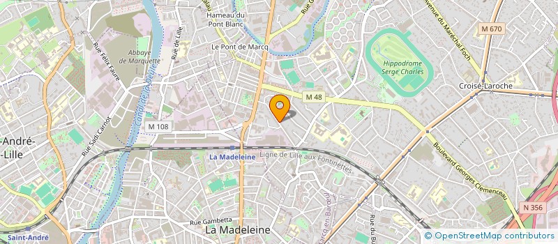 localisation de l'entreprise MADAME BEATRICE BRUZZONE  MARCQ-EN-BARUL