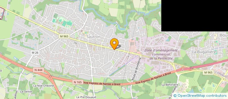 localisation de l'entreprise MADAME BEATRICE BUSSEAU  SAUTRON