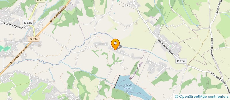 localisation de l'entreprise MADAME BEATRICE CABECAS  SERRES-CASTET