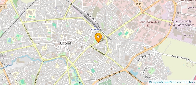 localisation de l'entreprise MADAME BEATRICE CAHIER à CHOLET