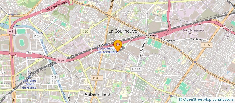 localisation de l'entreprise MADAME BEATRICE CAMARA à LA COURNEUVE