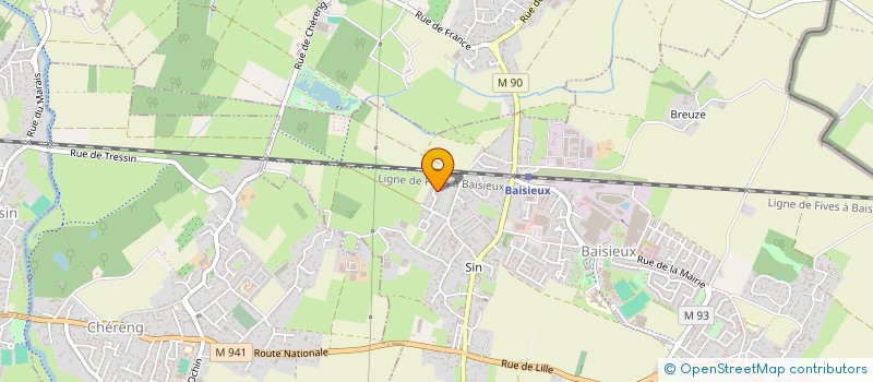 localisation de l'entreprise MADAME BEATRICE CARELS  BAISIEUX