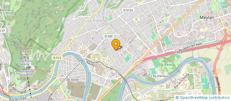 localisation de l'entreprise MADAME BEATRICE CARTIER-MILLON  LA TRONCHE