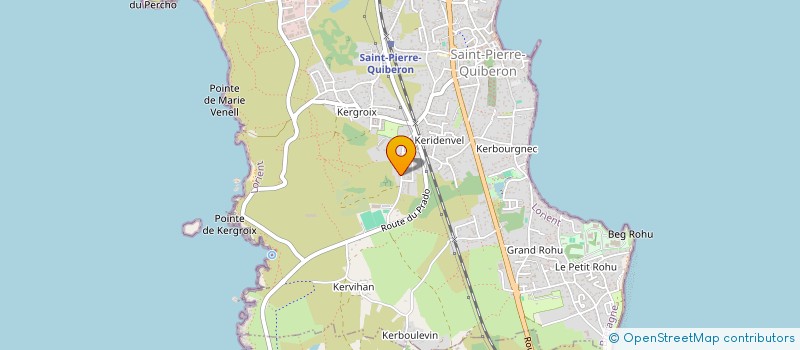 localisation de l'entreprise MADAME BEATRICE CAUSSIAUX  SAINT-PIERRE-QUIBERON
