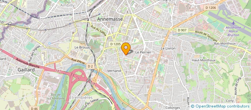 localisation de l'entreprise MADAME BEATRICE CECILLON  ANNEMASSE