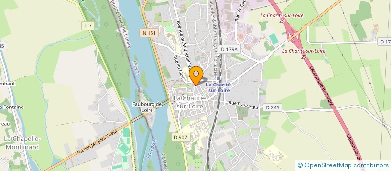 localisation de l'entreprise MADAME BEATRICE CHAMBON à LA CHARITE-SUR-LOIRE