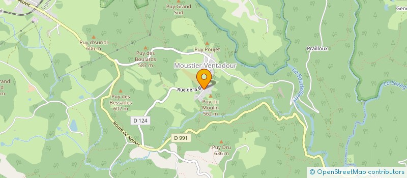 localisation de l'entreprise MADAME BEATRICE CHAUFFOUR  MOUSTIER-VENTADOUR