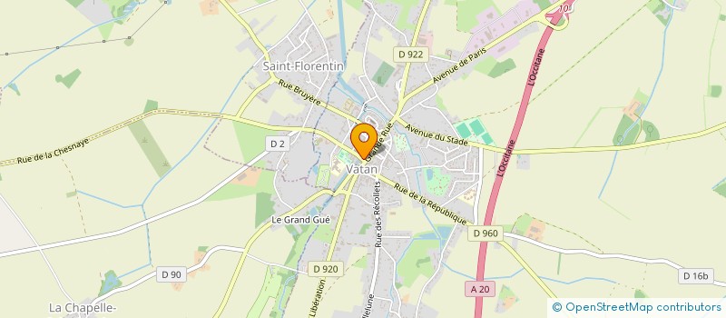 localisation de l'entreprise MADAME BEATRICE CHAUVEAU à VATAN