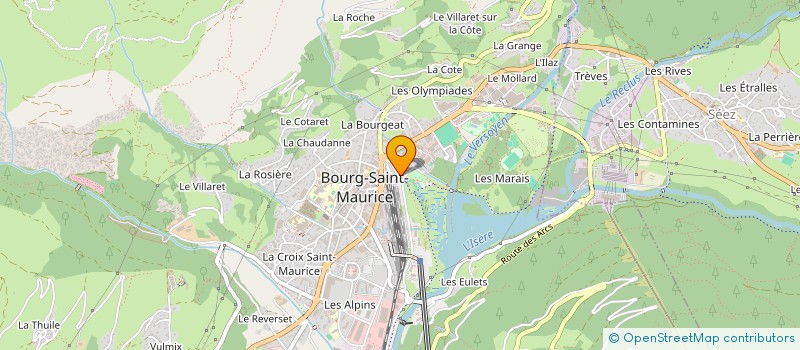 localisation de l'entreprise MADAME BEATRICE CHAUVEAU  BOURG-SAINT-MAURICE