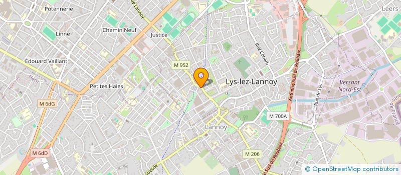 localisation de l'entreprise MADAME BEATRICE CHEVALLET  LYS-LEZ-LANNOY