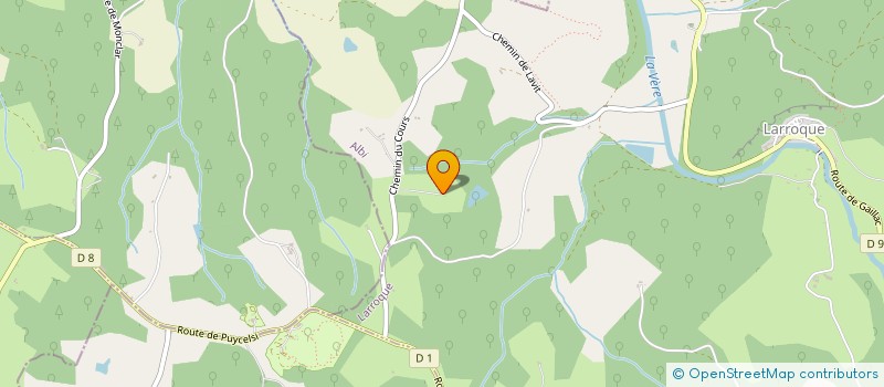 localisation de l'entreprise MADAME BEATRICE CLAMENS  LE VERDIER