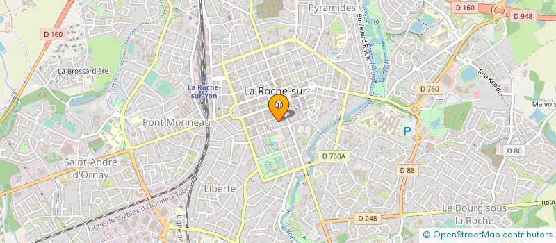 localisation de l'entreprise MADAME BEATRICE COFFINEAU à LA ROCHE-SUR-YON
