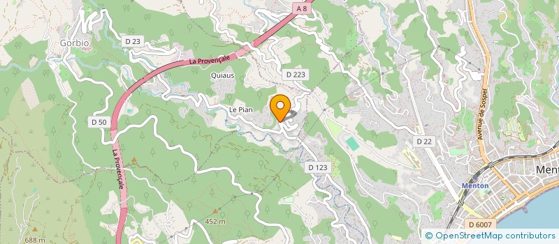 localisation de l'entreprise MADAME BEATRICE COLLET  GORBIO