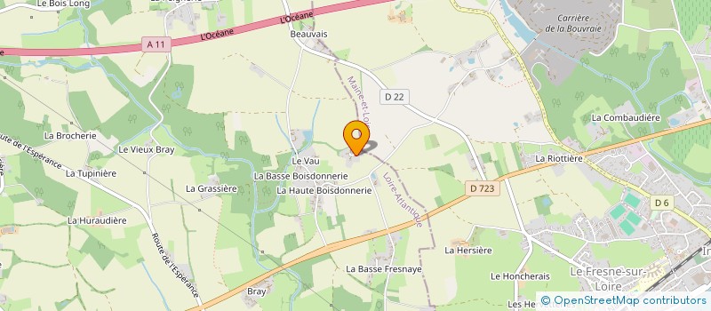 localisation de l'entreprise MADAME BEATRICE COLOU à LOIREAUXENCE