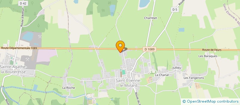 localisation de l'entreprise MADAME BEATRICE COMBE  SAINT-ETIENNE-LE-MOLARD