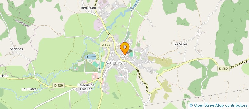 localisation de l'entreprise MADAME BEATRICE COMTE à SAUGUES