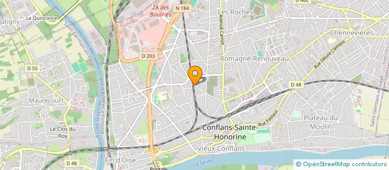 localisation de l'entreprise MADAME BEATRICE COQUELIN  CONFLANS-SAINTE-HONORINE