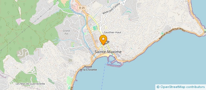 localisation de l'entreprise MADAME BEATRICE CORDELLIER à SAINTE-MAXIME